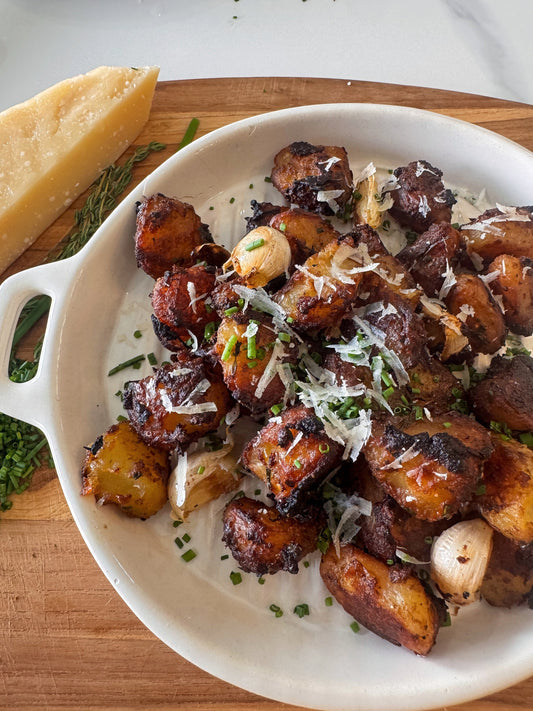 Crispy Garlic Potato Snacks