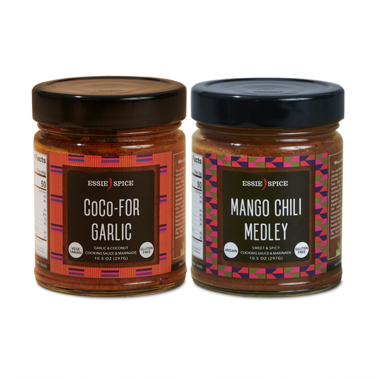 Savory + Tropical Medley: Coco-For-Garlic® + Mango Chili Medley®-EssieSpice