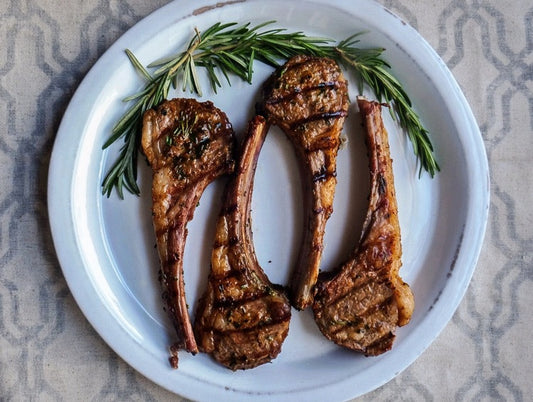 Grilled Garlicky Lamb Chops